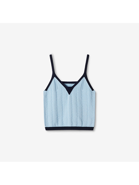 Piping Ensemble Knit Top