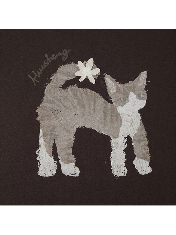 Cat Printed T-shirt