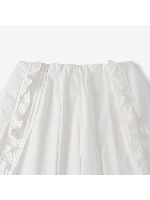 Frill Taffeta Skirt