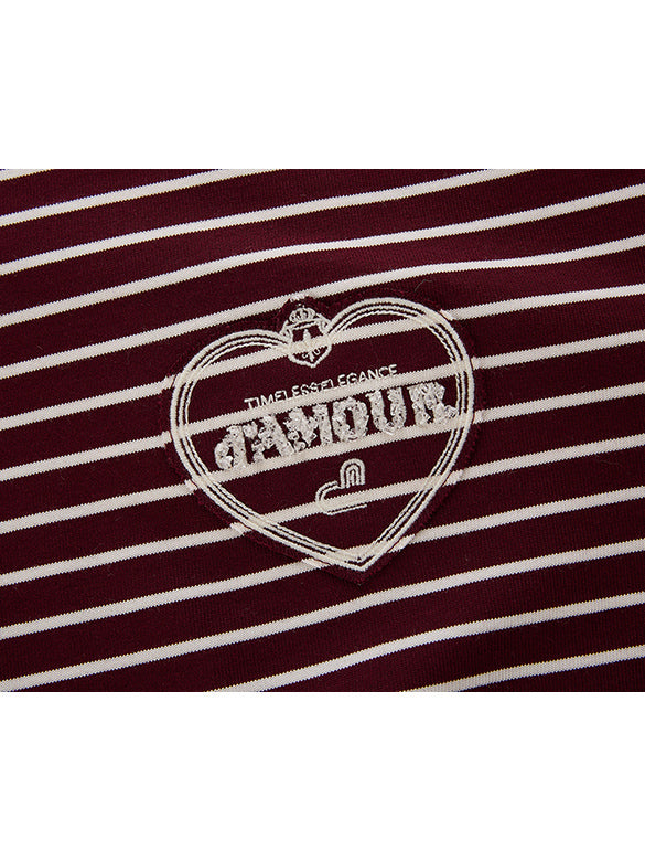 Waist Code Stripe Top