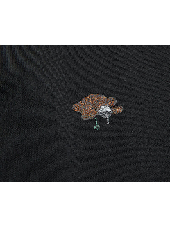 Embroidery Character Pattern T-shirt