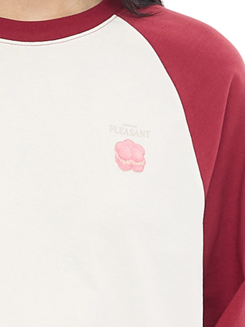 One-point Sweets Motif Raglan Sleeves T-shirt