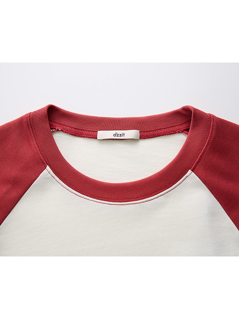 One-point Sweets Motif Raglan Sleeves T-shirt