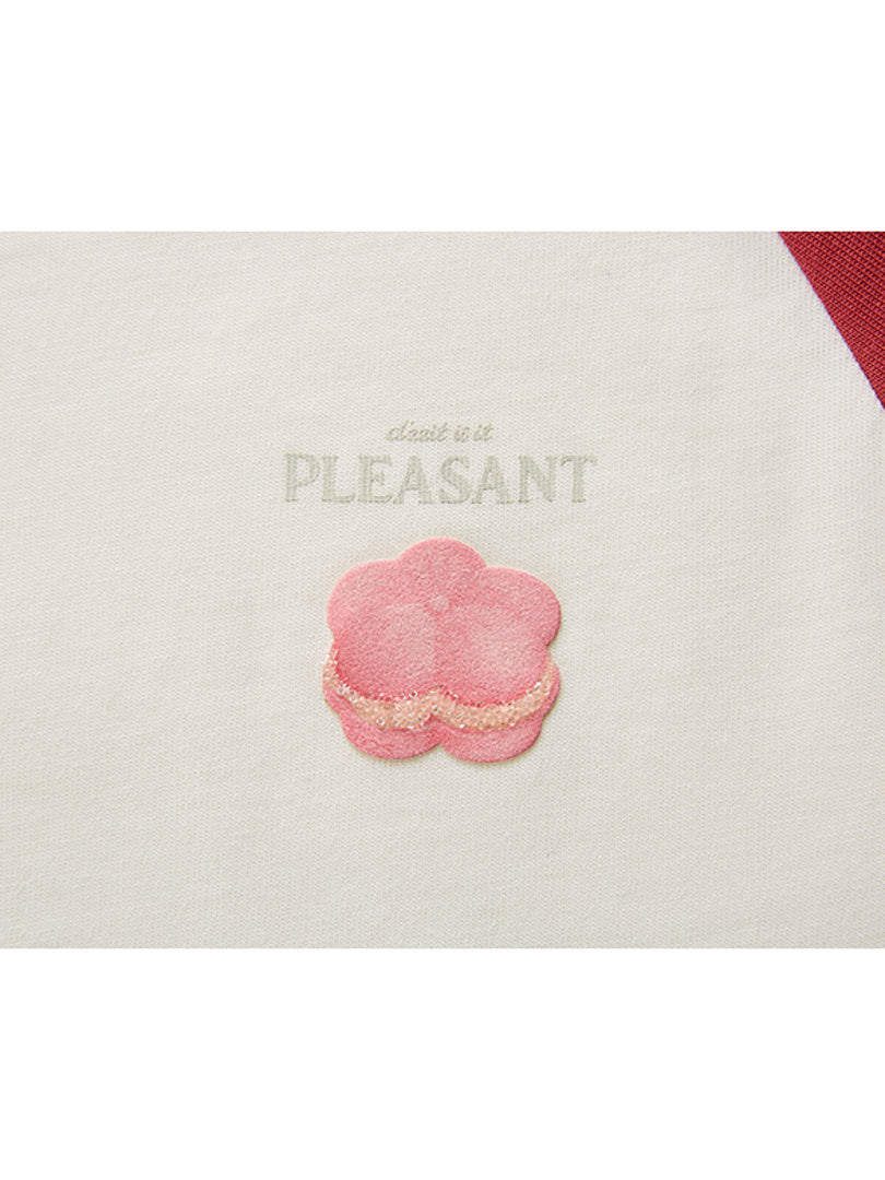 One-point Sweets Motif Raglan Sleeves T-shirt