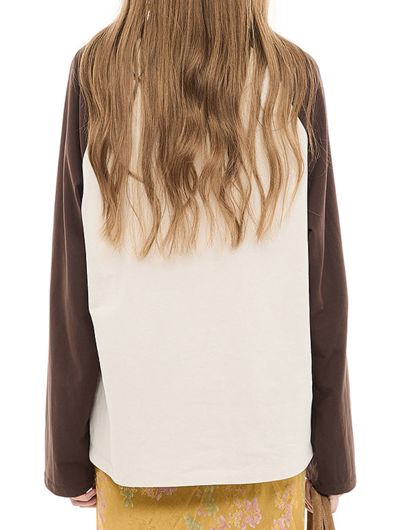One-point Sweets Motif Raglan Sleeves T-shirt