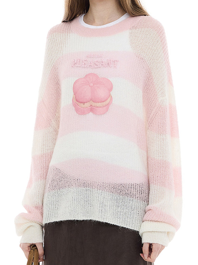 Sweets Stripe Mohair Knit