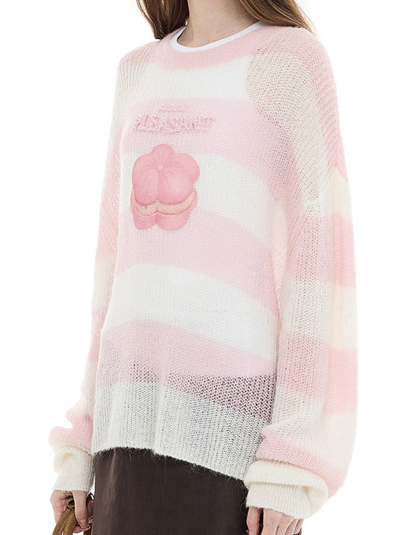 Sweets Stripe Mohair Knit