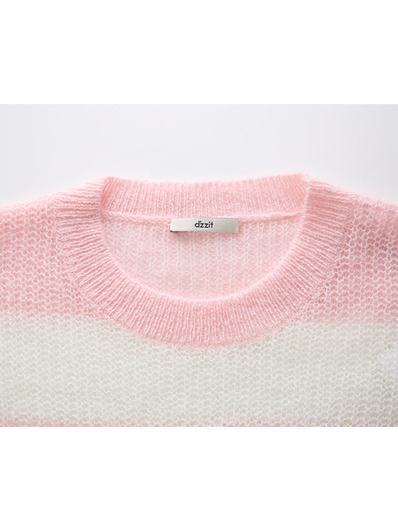 Sweets Stripe Mohair Knit