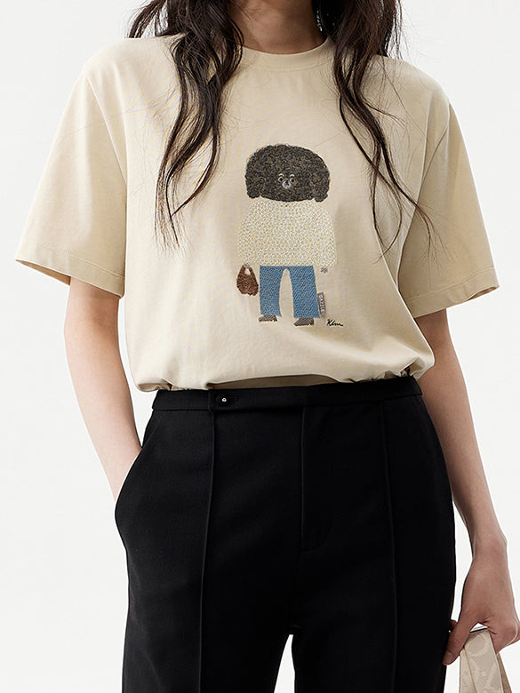 Embroidery Character T-shirt