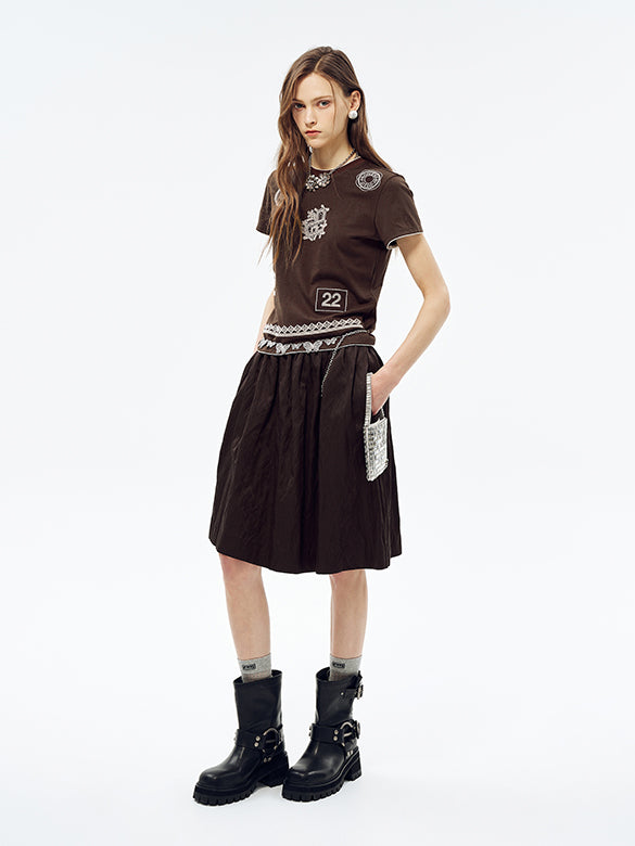 Embroidery Pattern T-shirt