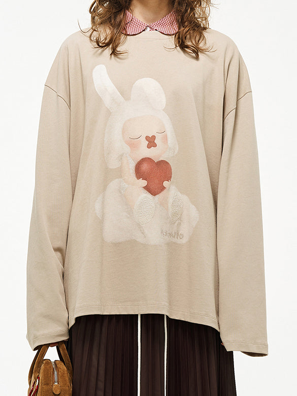 Character Printed Long Sleeves T-shirt