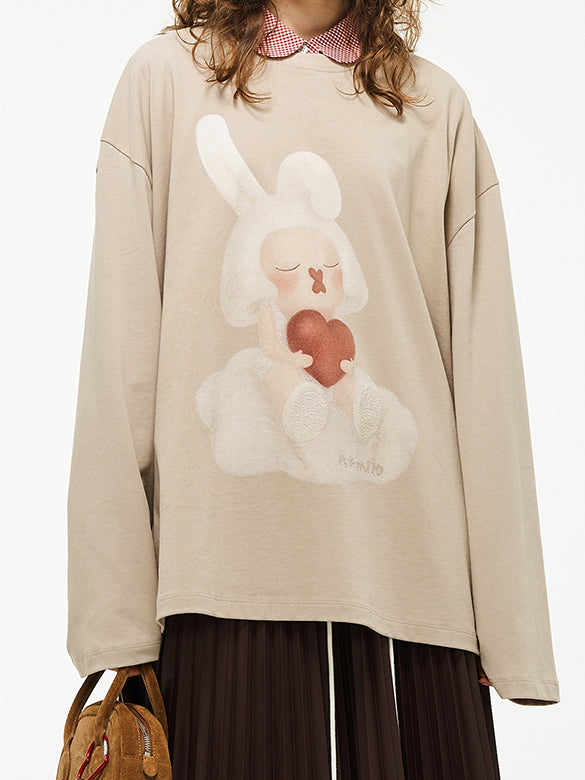 Character Printed Long Sleeves T-shirt