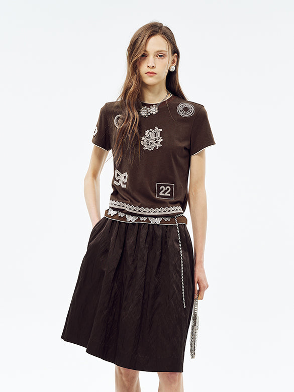 Embroidery Pattern T-shirt