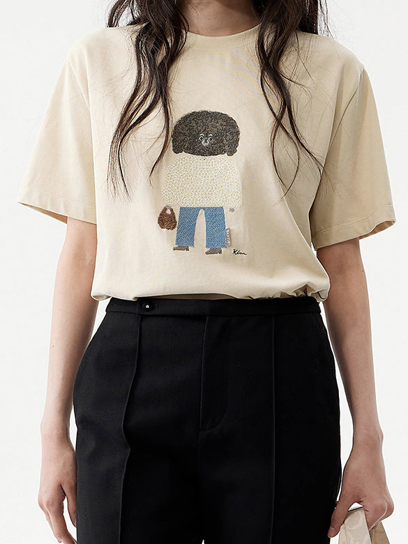 Embroidery Character T-shirt