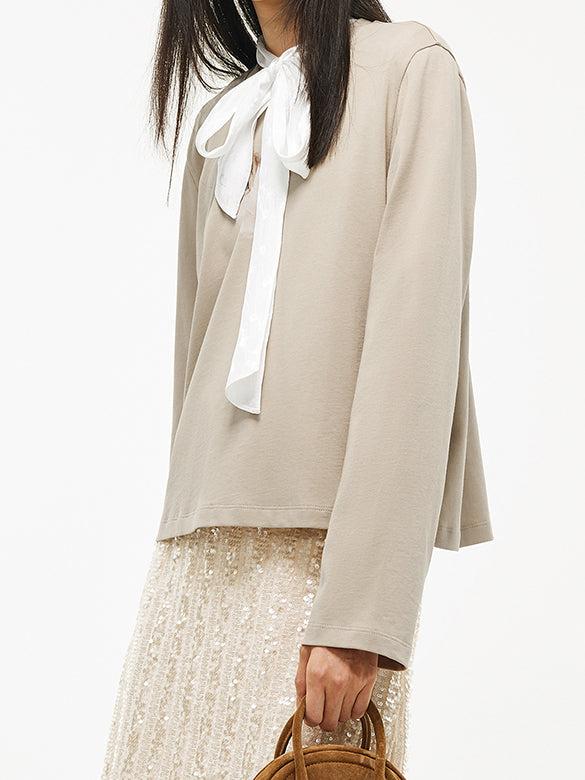 Cat Printed Long-sleeves T-shirt