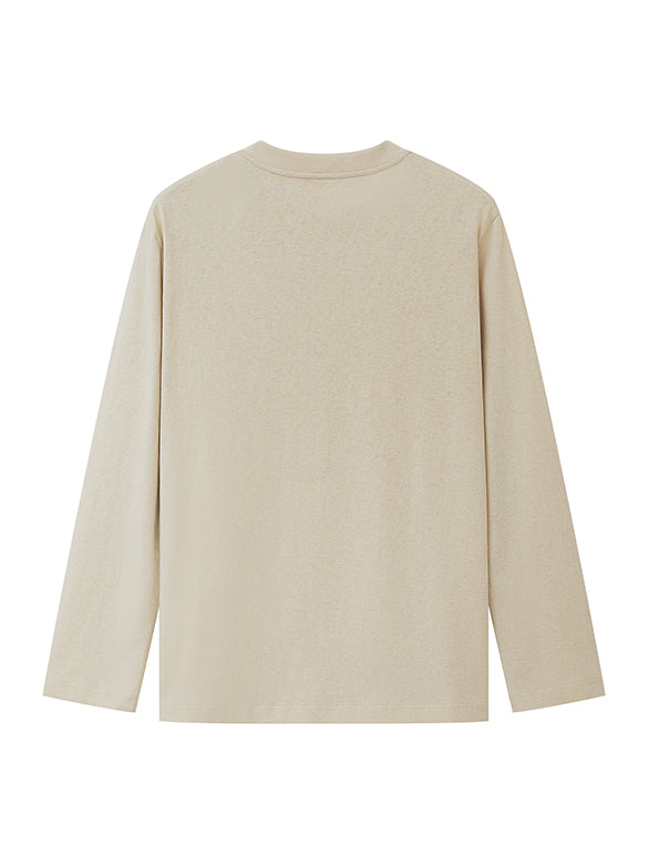 Printed Beads Long Sleeves T-shirt