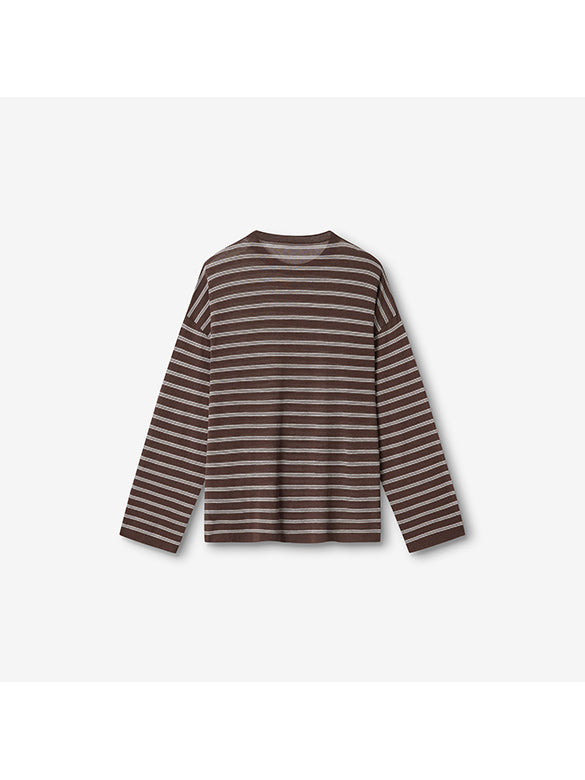 Stripe Cat Knit Top