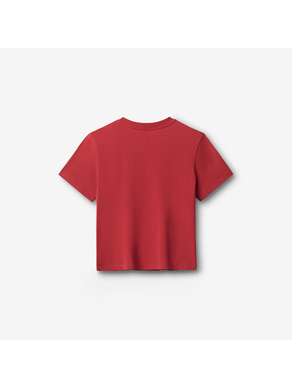 Cherry Printed & Beads T-shirt