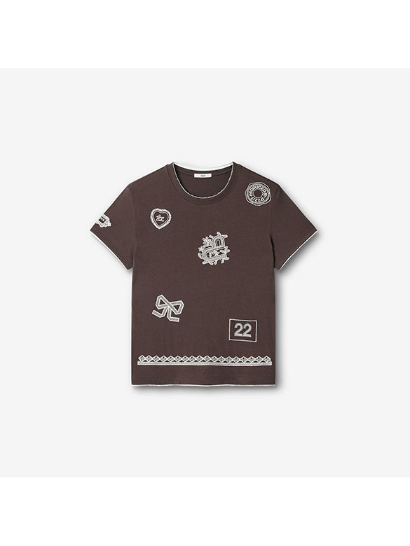 Embroidery Pattern T-shirt