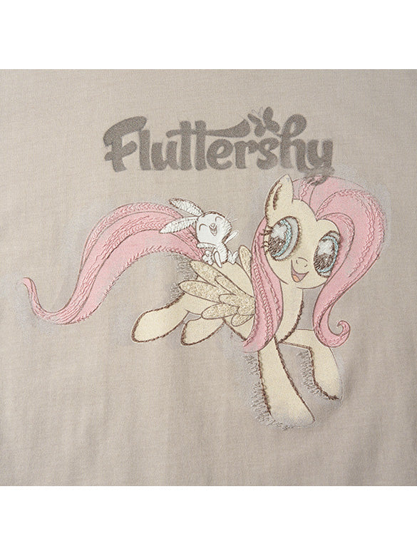 Printed Embroidery Sequins T-shirt