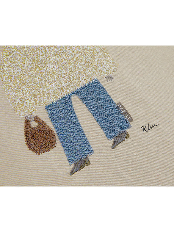 Embroidery Character T-shirt