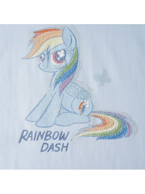 Printed Embroidery Sequins T-shirt