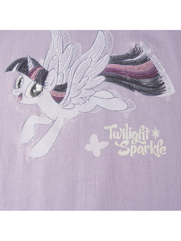 Printed Embroidery Sequins T-shirt