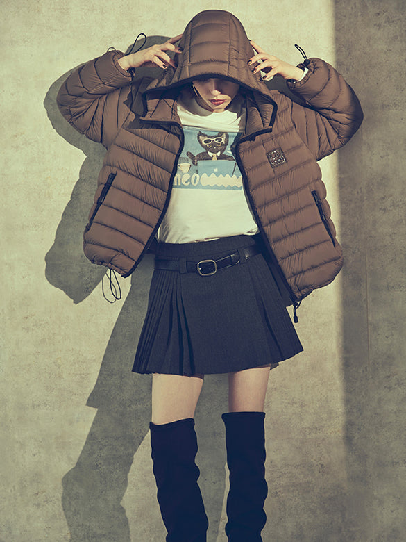 Cat Printed & Beads Long Sleeves T-shirt