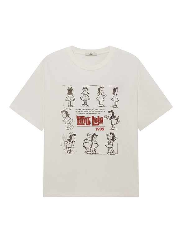 Printed & Beads Embroidery T-shirt