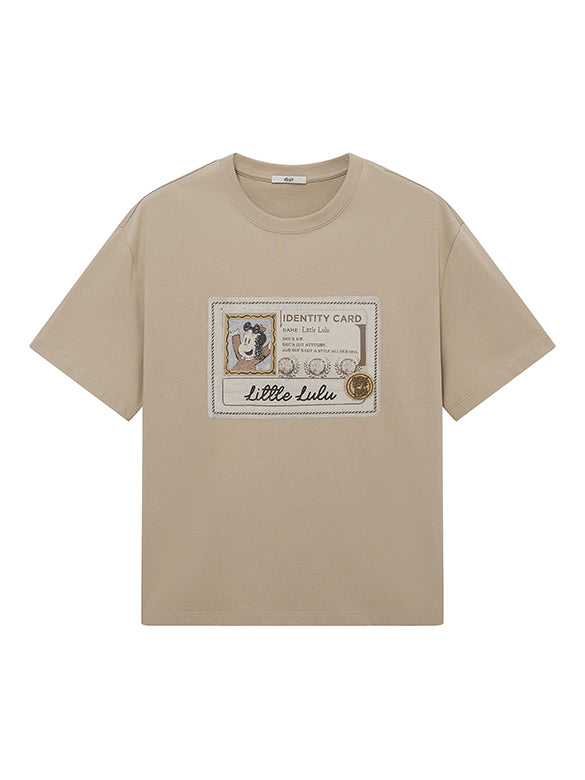 Printed & Beads Embroidery T-shirt