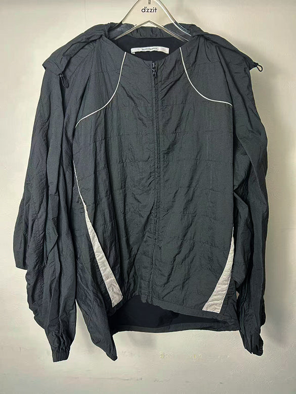 Nylon Design hoodie Blouson