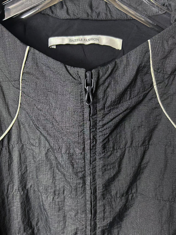 Nylon Design hoodie Blouson