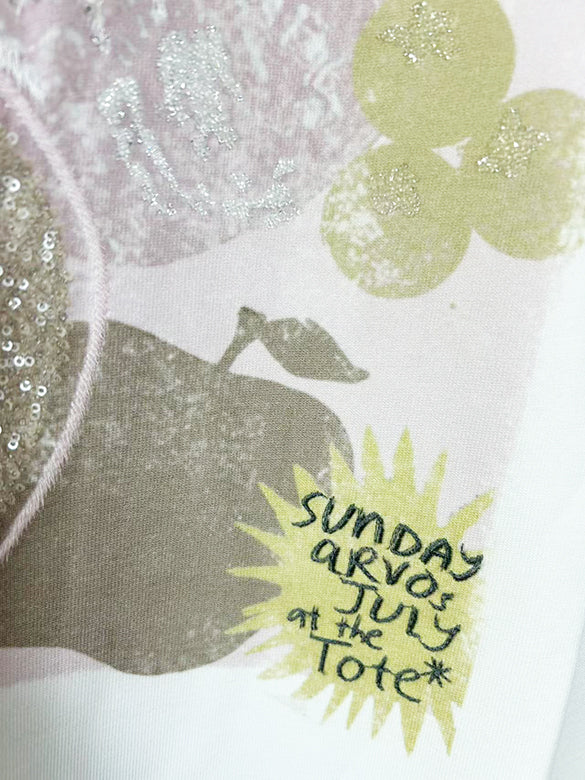 Fruit Printed & Sequins T-shirt