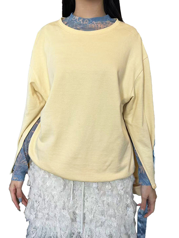 Printed Sheer Tulle Top