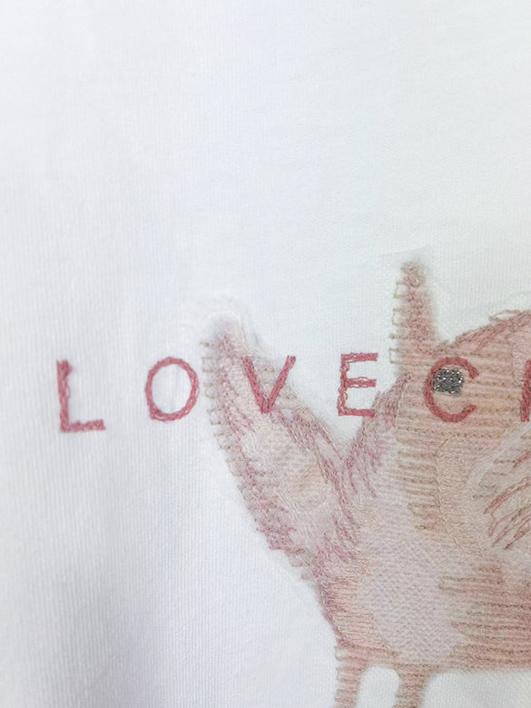 Embroidery Animal T-shirt