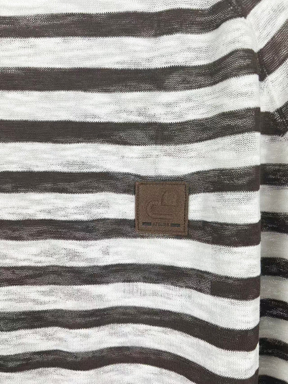 Stripe Sheer Knit Top