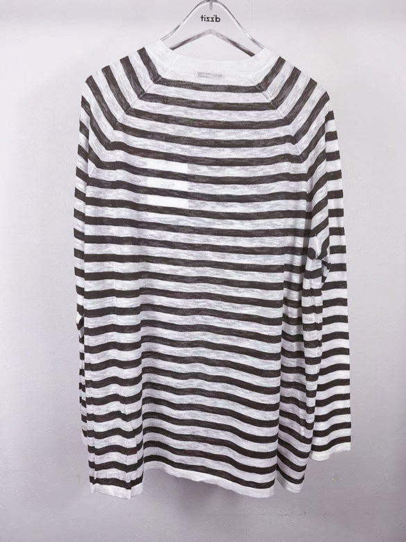Stripe Sheer Knit Top