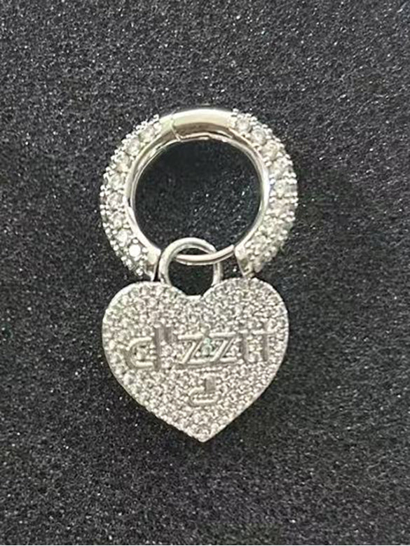 Stone Heart Earrings