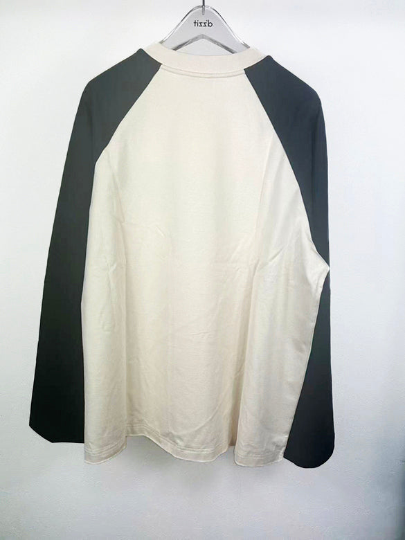 Beads Raglan Long Sleeves T-shirt