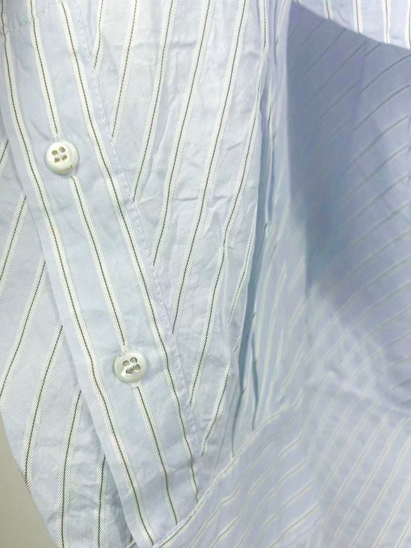 Sequins Bear Design Stripe Shirt