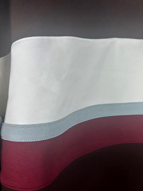 Wide Pitch Stripe Polo Sweatshirt