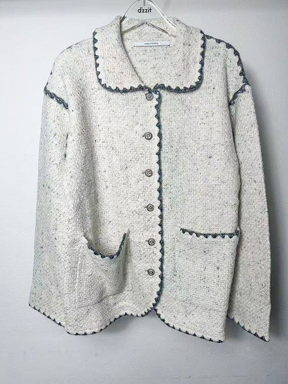 Embroidery Piping Knit Outer