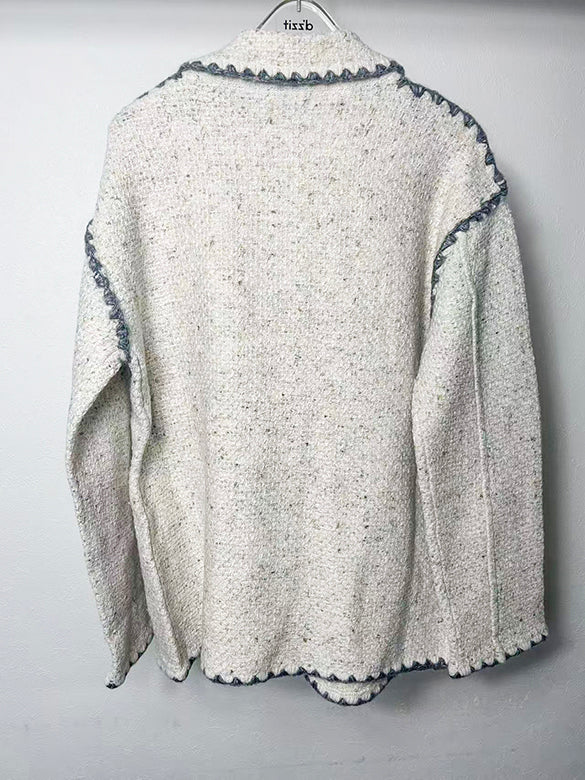 Embroidery Piping Knit Outer