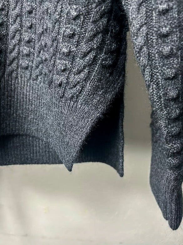 Collar Design Knitting Top