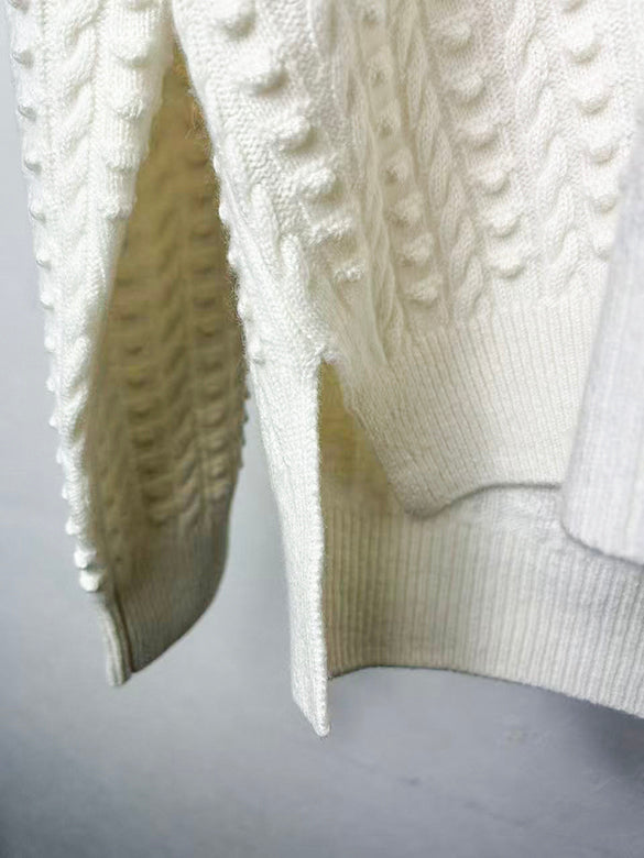 Collar Design Knitting Top