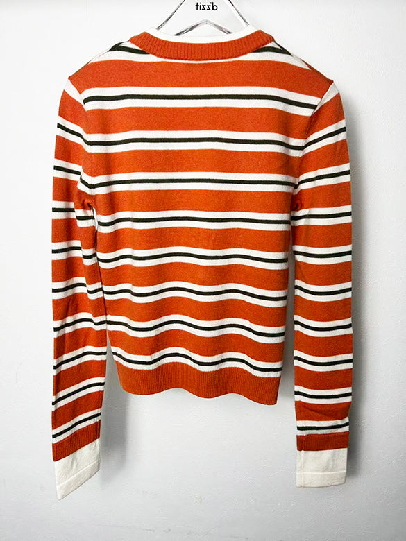 Retro-color Stripe Layered Knit