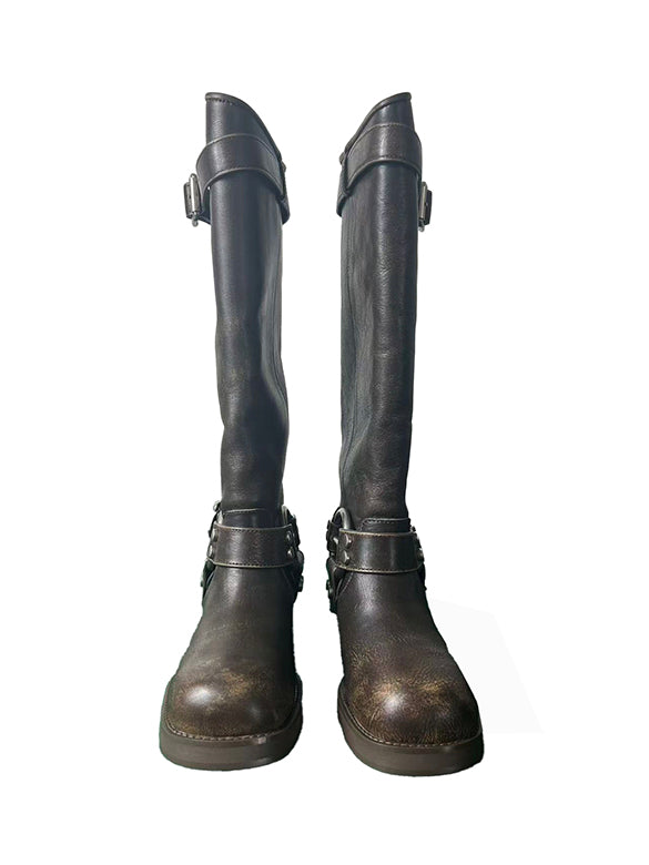 Belted Jockey Boots