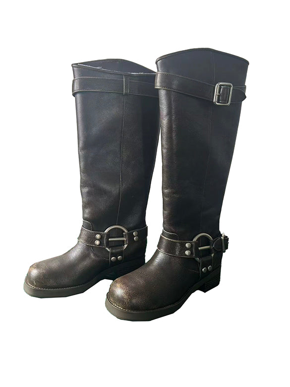 Belted Jockey Boots