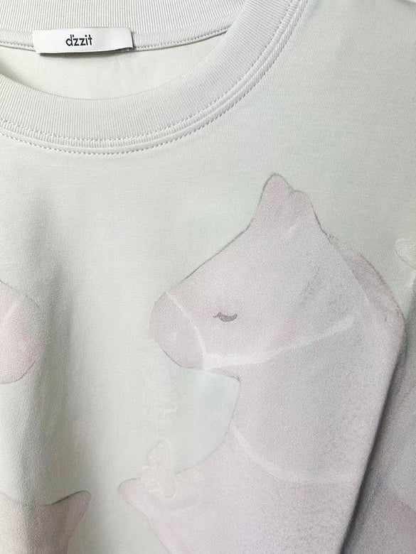 Unicorn Printed Compact T-shirt