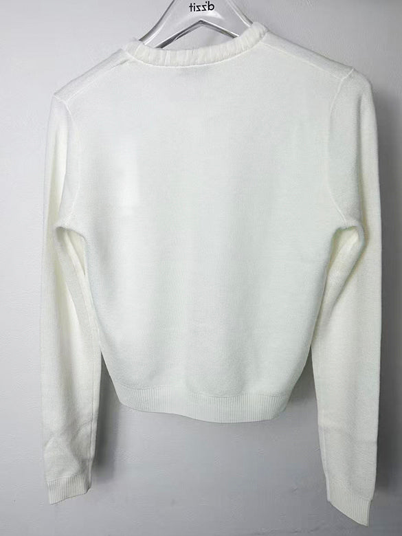 Pegasus Motif Knit Cardigan